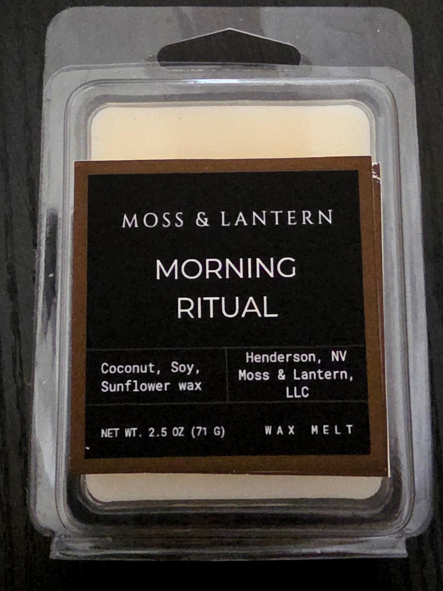 2.5oz Morning Ritual wax melt